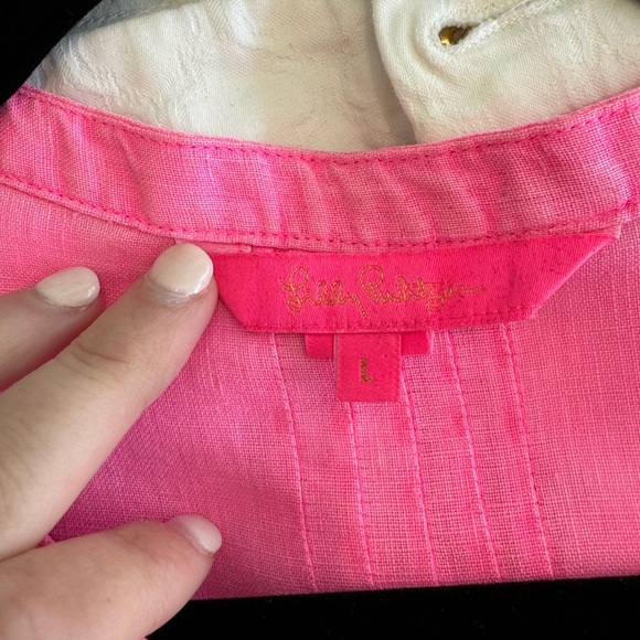 Gently worn pink Lilly Pulitzer top! - Picture 4 of 4